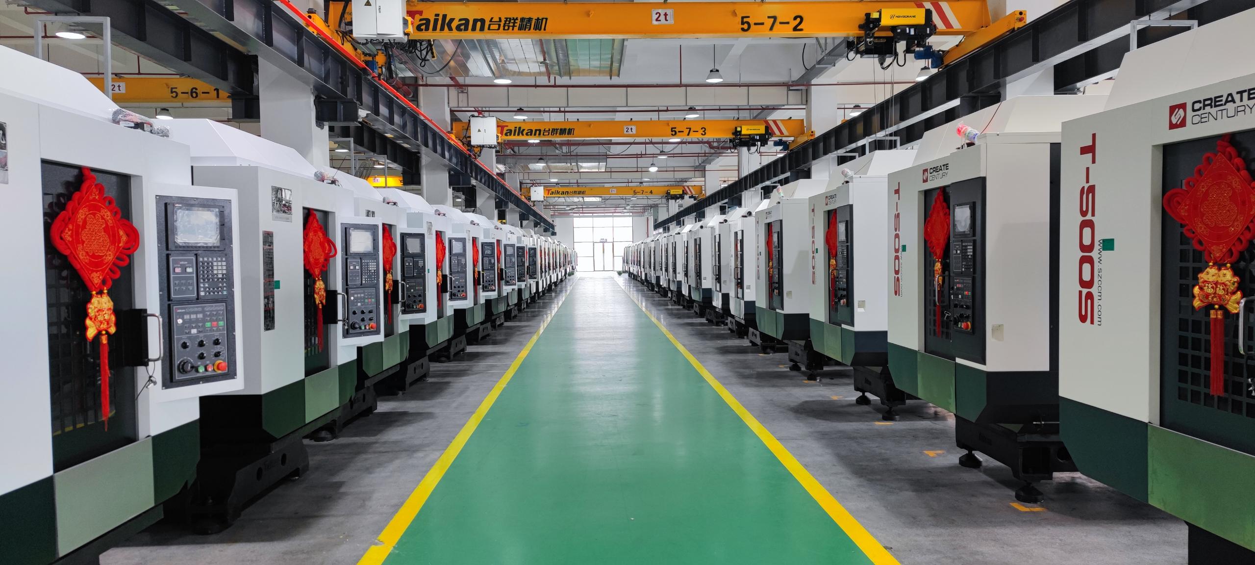 钻铣加工中心出产车间